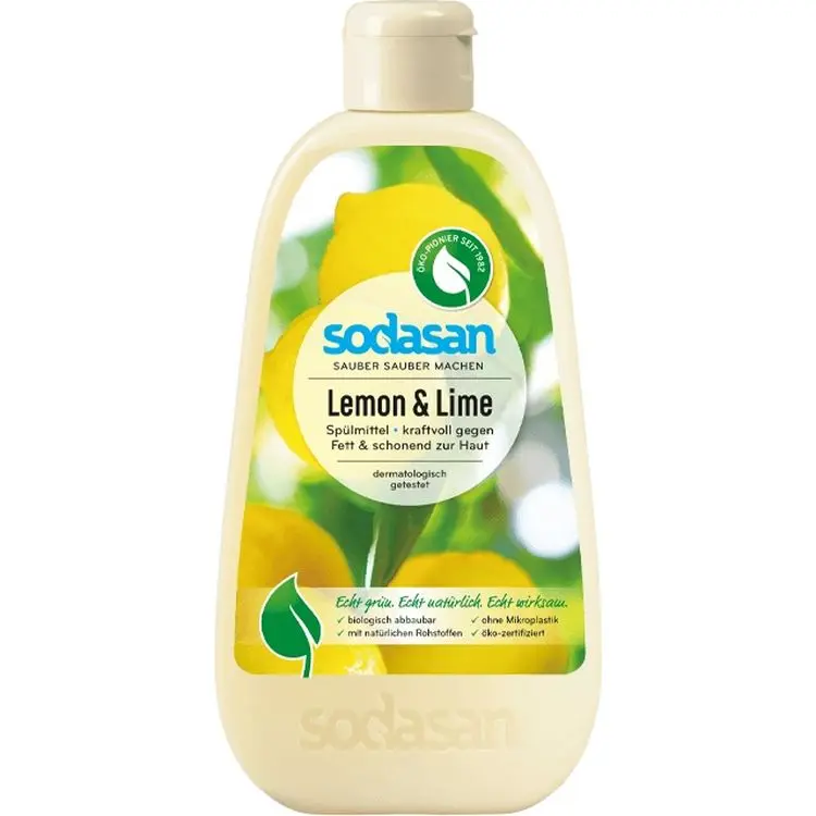 Органическое средство-концентрат для мытья посуды Sodasan Лимон 500 мл