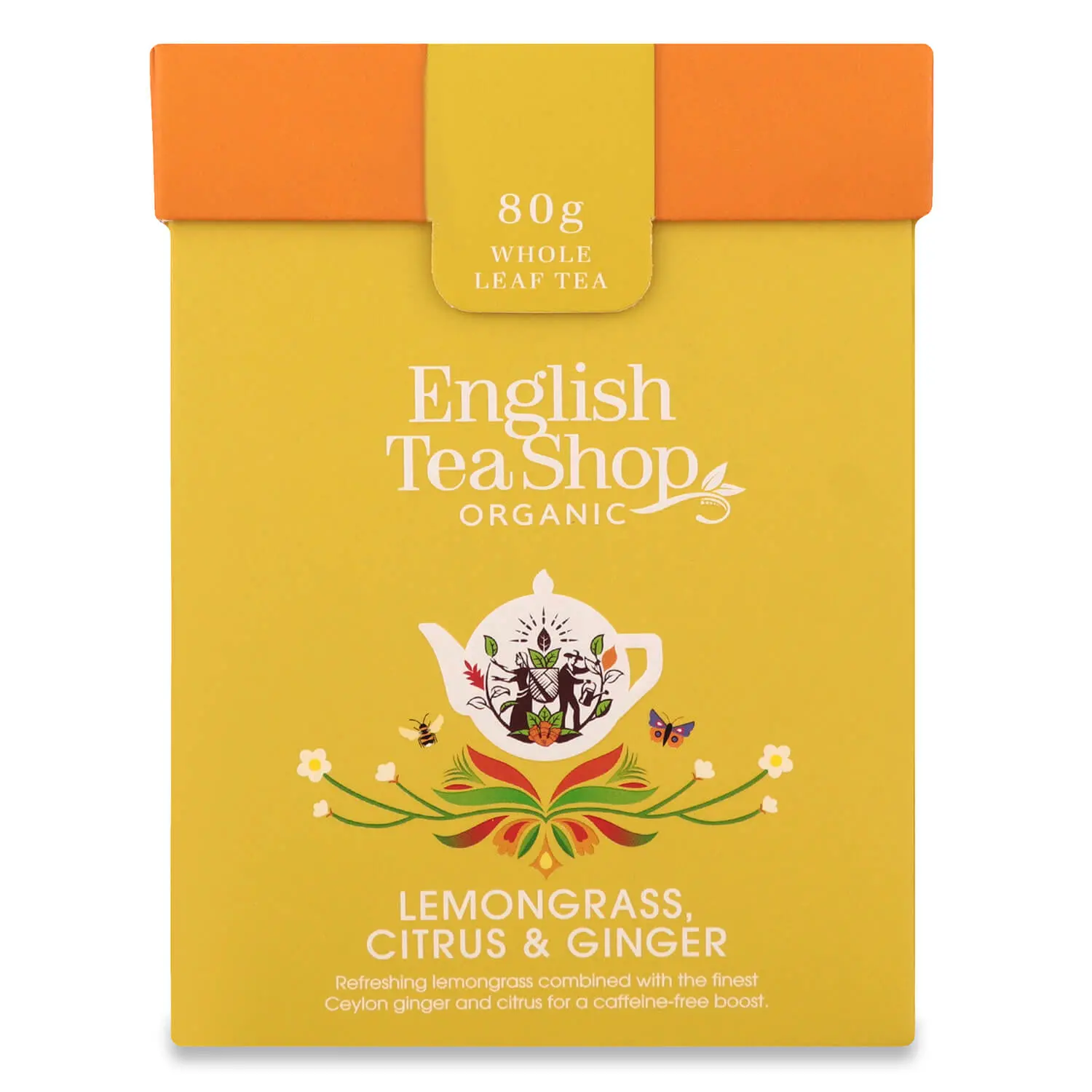 Чай травяной English Tea Shop лемонграс-имбирь-цитрус, с ложкой, 80 г