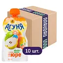 Упаковка фруктового пюре Агуня Яблоко-груша 900 г (90 г x 10 шт.)