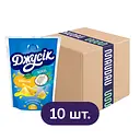 Упаковка сокового напитка Джусік Ананас-Кокос пастеризованный 2 л (200 мл х 10 шт.)