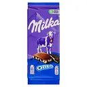 Шоколад Milka с молочной начинкой со вкусом ванили и кусочками печенья Oreo 100 г (895464)