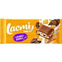 Шоколад Roshen Lacmi Crumble-Bumble молочний з молочною начинкою, кукурудзяними пластівцями та печивом 90 г
