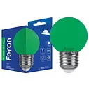 Лампа світлодіодна Feron LB-37 1Вт E27 зелена (25117)