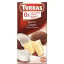 Шоколад белый Torras с кокосом без сахара 75 г