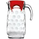 Глечик Pasabahce Спейс з червоною пластиковою кришкою 1.65 мл (43674)