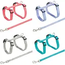 Шлея с поводком для кошек Trixie нейлон 35-47х1х120 см 1 наб., в ассортименте