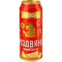 Пиво Львівське Різдвяне Пряний цитрус, темне, 4%, з/б, 0,48 л
