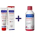 Набор: зубная паста Vitis Anticaries 100 мл + ополаскиватель Vitis Anticaries Mouthwash 500 мл