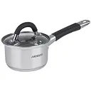 Ковш Ardesto Gemini Salerno, со стеклянной крышкой, 1,2 л (AR1912SS)