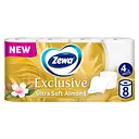 Туалетная бумага Zewa Exclusive Almond Blossom четырехслойная 8 рулонов