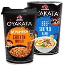 Набор: Лапша быстрого приготовления Oyakata Yakisoba Teriyaki Chicken 96 г Суп быстрого приготовления Oyakata Ramen Beef Sukiyaki 63.5 г