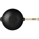 Сковорода Brizoll Wok чавунна зі скляною кришкою 24 см (W24H-6)