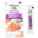 Лакомство для кошек Natural Kitty крем-снеки пюре с лосося уход за кожей и мехом 4 шт 12 г