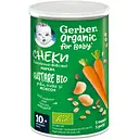 Снеки пшенично-овсяные Gerber Organic с морковкой 35 г