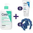 Інтенсивно очищувальний гель CeraVe для нормальної та жирної шкіри обличчя та тіла 473 мл + набір засобів для обличчя