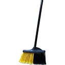 Мітла вулична Golwood Mines розпушена 23.5 см з металевим держаком чорна з жовтим (G235/2.5.4.4)
