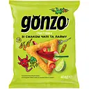 Кукурузные треугольники Gonzo со вкусом чили и лайма 40 г