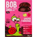 Натуральные конфеты Bob Snail Яблоко-Малина в черном шоколаде, 60 г