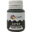 Акриловая краска ArtCraft глянцевая 20 мл темно-серая (AG-7540)