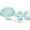 Набір силіконових форм для випікання Mys Silicone Rose Baking Set з лопаткою 6 шт. (40048)
