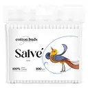 Ватні палички Salve круглі пакет поліетиленовий 100 шт.