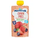 Пюре Hamanek Яблуко, полуниця та чорниця, 100 г