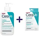 Набір: Глибоко очищувальний гель CeraVe для схильної до недосконалостей шкіри обличчя та тіла 236 мл + Патчі гідроколоїдні CeraVe для точкової дії проти недосконалостей шкіри обличчя 22 шт.