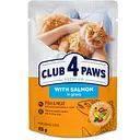 Влажный корм для взрослых кошек Club 4 Paws Premium лосось в соусе 85 г