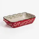 Форма для выпечки Vintage 23×14×5 (см) прямоугольная форма для выпечки в духовке с ручками Красный Yiwu HM05-09