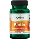 Витамины и минералы Swanson Biotin 5000 mcg, 30 капсул