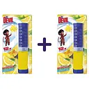 Туалетний точковий блок для унітазу Dr.Devil Лимонна свіжість 150 мл (75 мл x 2 шт.)