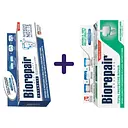 Набор: зубная паста Biorepair Интенсивное ночное восстановление 75 мл + зубная паста Biorepair Абсолютная защита и восстановление 75 мл