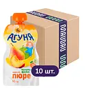 Упаковка фруктового пюре Агуня Мультифрукт 900 г (90 г x 10 шт.)