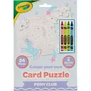 Пазл-розмальовка Crayola Поні-клуб з олівцями 24 елементи (15919-B)