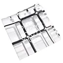 Шторка для душа с пластиковыми кольцами 240х200 см (8431)