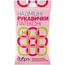Рукавички латексні Добра господарочка, надміцні, розмір М (4820086520034)