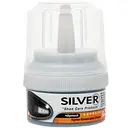 Крем-блеск для обуви Silver с губкой, черный, 50 мл