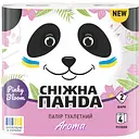 Двошаровий туалетний папір Сніжна Панда Арома, 4 рулони