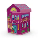 Рождественский бокс в виде дома Равлосити с игрушкой и стикером Bob Snail розовый 384 г