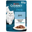 Вологий корм для котів Gourmet Perle Duo з океанічною рибою та тунцем 85 г