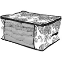 Органайзер Idea Home Anthracite Flowers NP-115 для белья 60x45x30 см (NP-115 д/белья Anthracite Flowers)