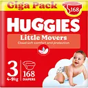Уцінка. Підгузки Huggies Little Movers Giga 3 (4-9 кг) 168 шт. 