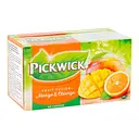 Чай фруктово-трав'яний Pickwick Fruit fusion Mango&Orange зі шматками манго та цедрою апельсину 35 г (20 шт. по 1.75 г)