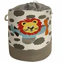 Корзина для игрушек/белья на шнуровке Lovely Svi 45х35 см Львенок серый (281223)