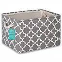 Корзина Органайзер Lovely Svi для хранения белья, одежды, косметики, книг, детских игрушек 38×28×24 см серый (240923)