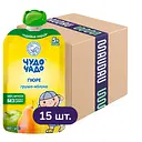 Упаковка пюре Чудо-чадо Груша-яблуко без цукру 2.7 кг (180 г х 15 шт.)