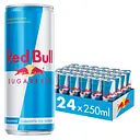 Упаковка енергетичного напою Red Bull без цукру 6 л (0.25 л х 24 банки)