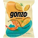 Пшеничні сухарики Gonzo зі смаком тигрової креветки 50 г (903651)
