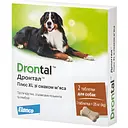 Пігулки від глистів для собак Elanco (Bayer) Drontal Plus зі смаком м'яса 6 шт.