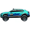 Автомодель Maisto Lamborghini Urus синий металлик - тюнинг, 1:24 (32533 met. blue)
